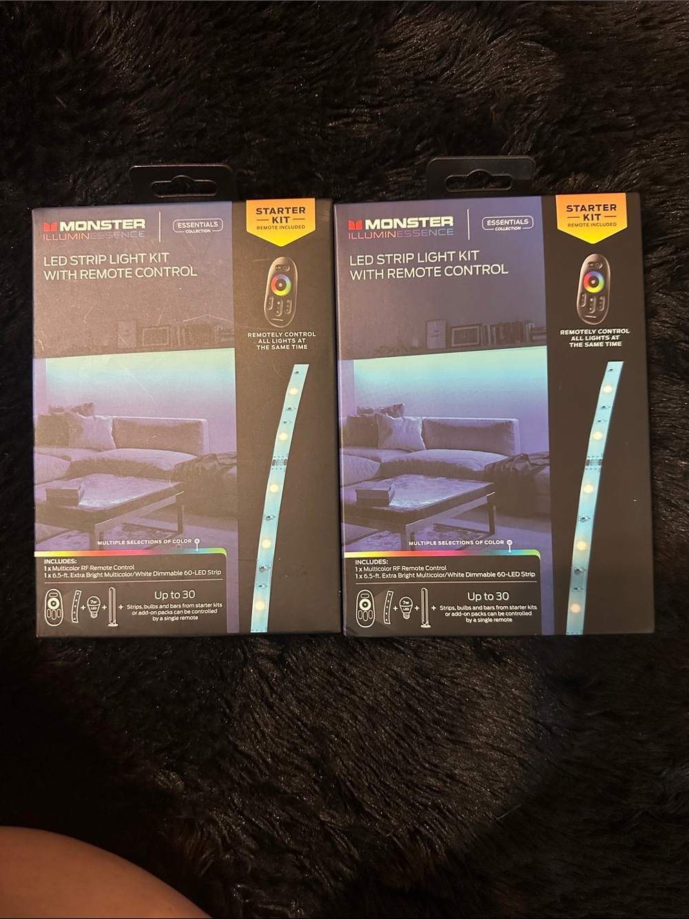 2 Monster IlluminEssence LED Strip Light Starter Kits New in box
